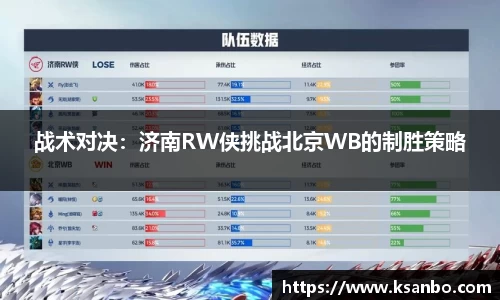 战术对决：济南RW侠挑战北京WB的制胜策略